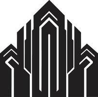 elite propriedades logotipo vetor real Estado urbano utopia Estado emblema Projeto