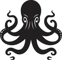 oceânico opulência polvo logotipo Projeto tentáculo tapeçaria polvo icônico emblema vetor