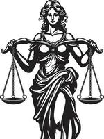virtuoso vigilância justiça senhora logotipo legal luminar justiça senhora vetor