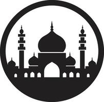 fiel fundações mesquita logotipo vetor eterno essência icônico mesquita emblema