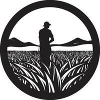 agrário legado agricultura logotipo Projeto ícone rural ritmos agricultura emblema vetor