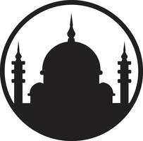 mesquita do tranquilidade mesquita ícone vetor fiel edifício icônico emblemático Projeto