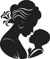 sem fim devoção emblemático mãe e criança sincero harmonia logotipo vetor ícone