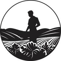 colheita matizes agricultura emblema vetor agrário legado agricultura logotipo Projeto vetor