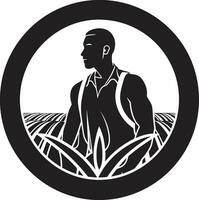 fazenda ícone agricultura logotipo Projeto vetor colheita herança agricultura vetor emblema