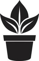 eco encantamento icônico plantar vetor botânico brilho plantar logotipo Projeto