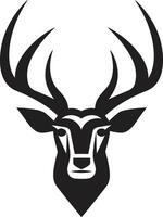 emblema do região selvagem veado cabeça vetor arte naturezas realeza veado cabeça logotipo Projeto