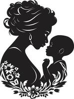 nutrir momentos logotipo do maternidade sereno Apoio, suporte mãe e criança Projeto vetor