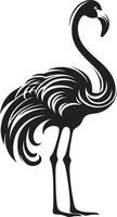 vibrante asas flamingo ícone logotipo vetor flamingo voar pássaro emblema Projeto