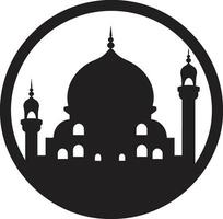 mesquita majestade emblemático logotipo vetor sublime simetria mesquita ícone Projeto