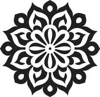 espiritual redemoinhos emblema do mandala místico medalhão mandala vetor emblema