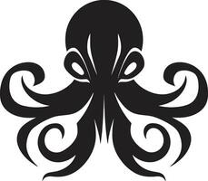 tentáculo tapeçaria emblemático ícone sereno otários logotipo vetor ícone
