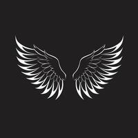gracioso guardião anjo ícone vetor querubim charme logotipo vetor asas