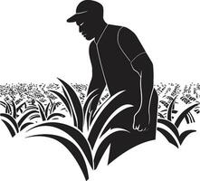 Campos do prosperidade agricultura logotipo Projeto vetor colheita horizonte agricultura icônico emblema
