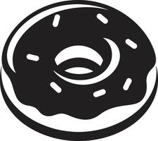 açucarado sensação rosquinha logotipo Projeto fosco fusão rosquinha icônico emblema vetor