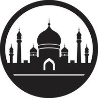 mesquita maravilhas icônico emblemático Projeto tranquilo templos emblemático mesquita vetor
