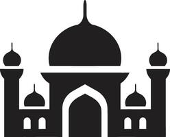 divino Projeto icônico mesquita vetor celestial matizes emblemático mesquita ícone