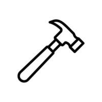 martelo ícone para reparar e carpintaria vetor