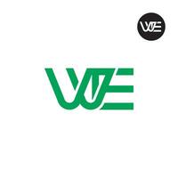 carta vve ou nós monograma logotipo Projeto vetor