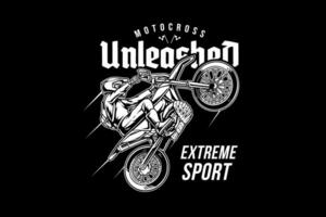 super moto em pé vetor ilustração para camiseta mercadoria e digital impressão