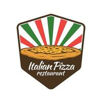 italiano pizza restaurante logotipo modelo vetor
