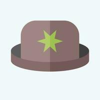 ícone jogador. relacionado para chapéu símbolo. plano estilo. simples Projeto editável. simples ilustração vetor