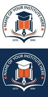 Educação logotipo Projeto modelo para escola e organização vetor