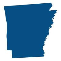 Arkansas Estado mapa. mapa do a nos Estado do arkansas. vetor