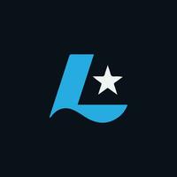 a logotipo para litecoin, com uma Estrela em isto vetor