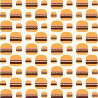 delicioso Hamburger Projeto vetor ilustração desatado recorrente padronizar fundo