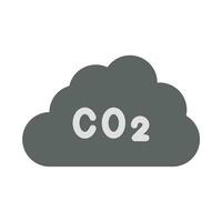 co2 vetor plano ícone para pessoal e comercial usar.