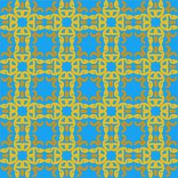 azul amarelo laranja mandala arte desatado padronizar floral criativo Projeto fundo vetor ilustração