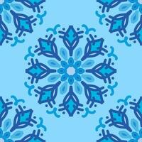 azul turquesa aqua menthe mandala vintage floral interior desatado plano Projeto fundo vetor ilustração