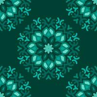 azul turquesa aqua menthe mandala vintage floral interior desatado plano Projeto fundo vetor ilustração