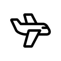 modelo de design de ícone de avião vetor