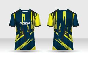 tecido têxtil Projeto para esporte camiseta, futebol jérsei brincar para futebol clube. uniforme frente visualizar. vetor