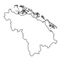 villa clara província mapa, administrativo divisão do Cuba. vetor ilustração.