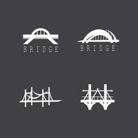 ilustração de ícone de vetor de modelo de logotipo de ponte