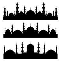 ilustração vetor gráfico do mesquita, perfeito para mesquita Projeto , silhueta, Ramadhan ícone, mesquita vetor, mesquita silhueta