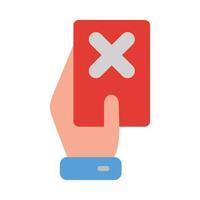 vermelho cartão vetor plano ícone para pessoal e comercial usar.