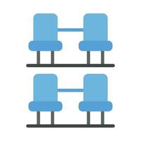estádio assentos vetor plano ícone para pessoal e comercial usar.