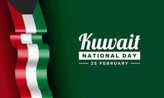 projeto de plano de fundo do dia nacional do kuwait. vetor
