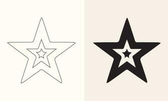vetor ilustração do uma Estrela ícone conjunto