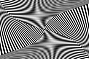 Preto e branco ótico ilusão. abstrato ondulado listras padronizar vetor