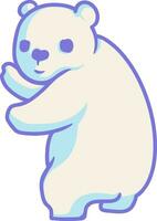 fofa polar Urso vetor ilustração