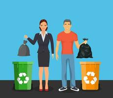lixo pode, desperdício bin, Lixo recipiente, vetor