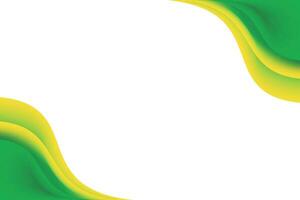 abstrato suave verde amarelo ondulado fundo vetor