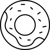 rosquinhas esboço vetor ilustração ícone