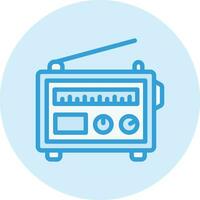 ilustração de design de ícone de vetor de rádio