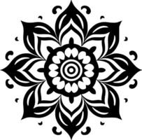 mandala, minimalista e simples silhueta - vetor ilustração